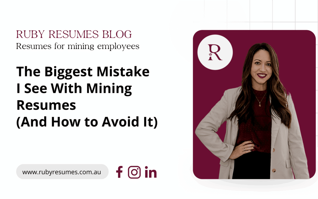 The Biggest Mistake I See With Mining Resumes (And How to Avoid It)